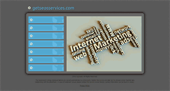 Desktop Screenshot of getseosservices.com